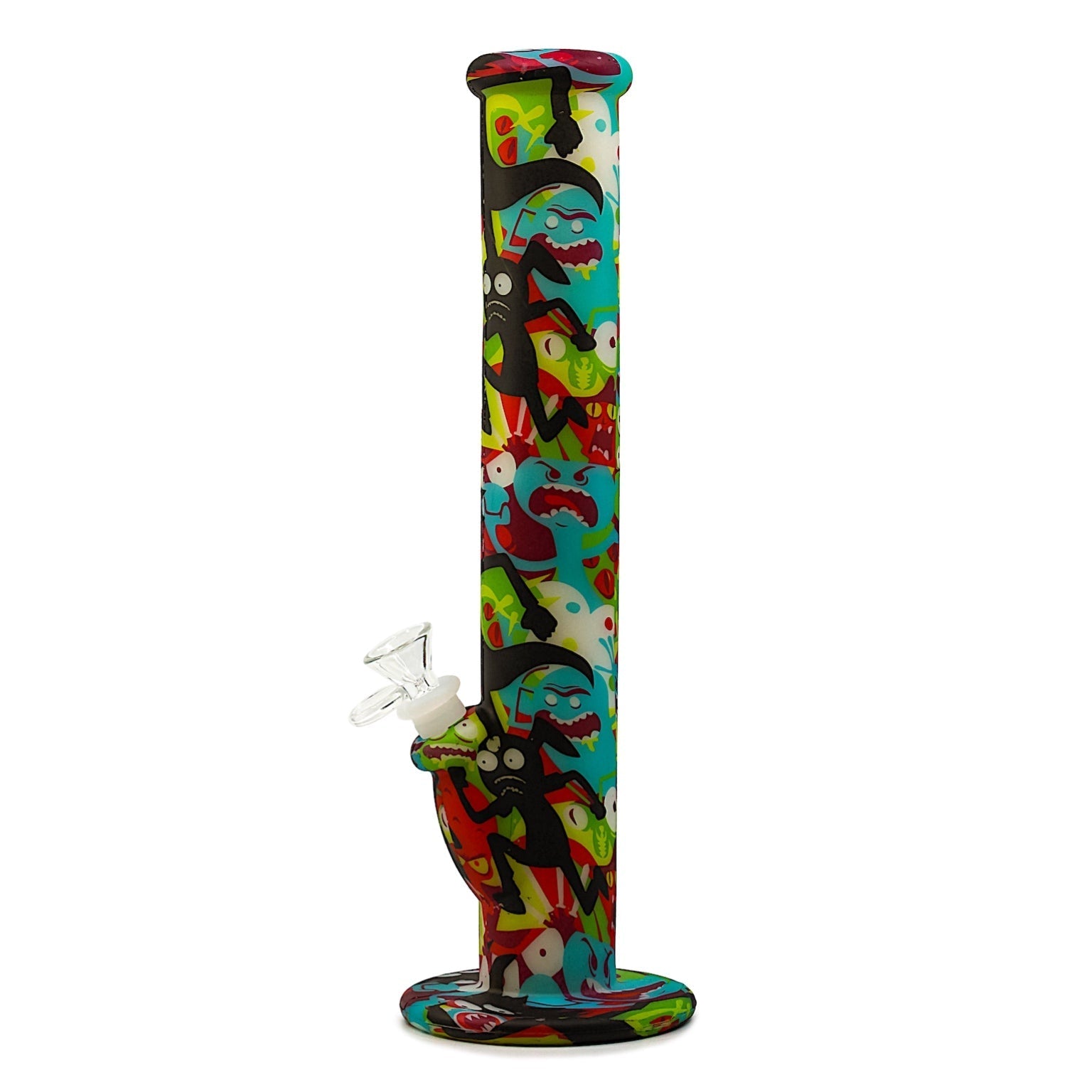 Glow in the Dark 14” Silicone Straight Tube Bong