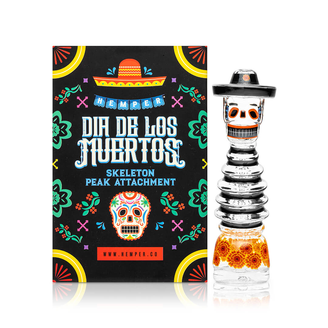 Hemper Dia De Los Muertos Puffco Peak Glass Top