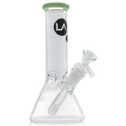 LA Pipes 8" Color Accented Mini Beaker Bong