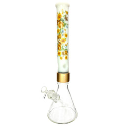 Prism Pipes 18" Vintage Floral Beaker Bong