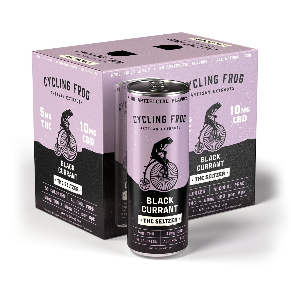 Cycling Frog Black Currant THC Seltzer (6-pack)