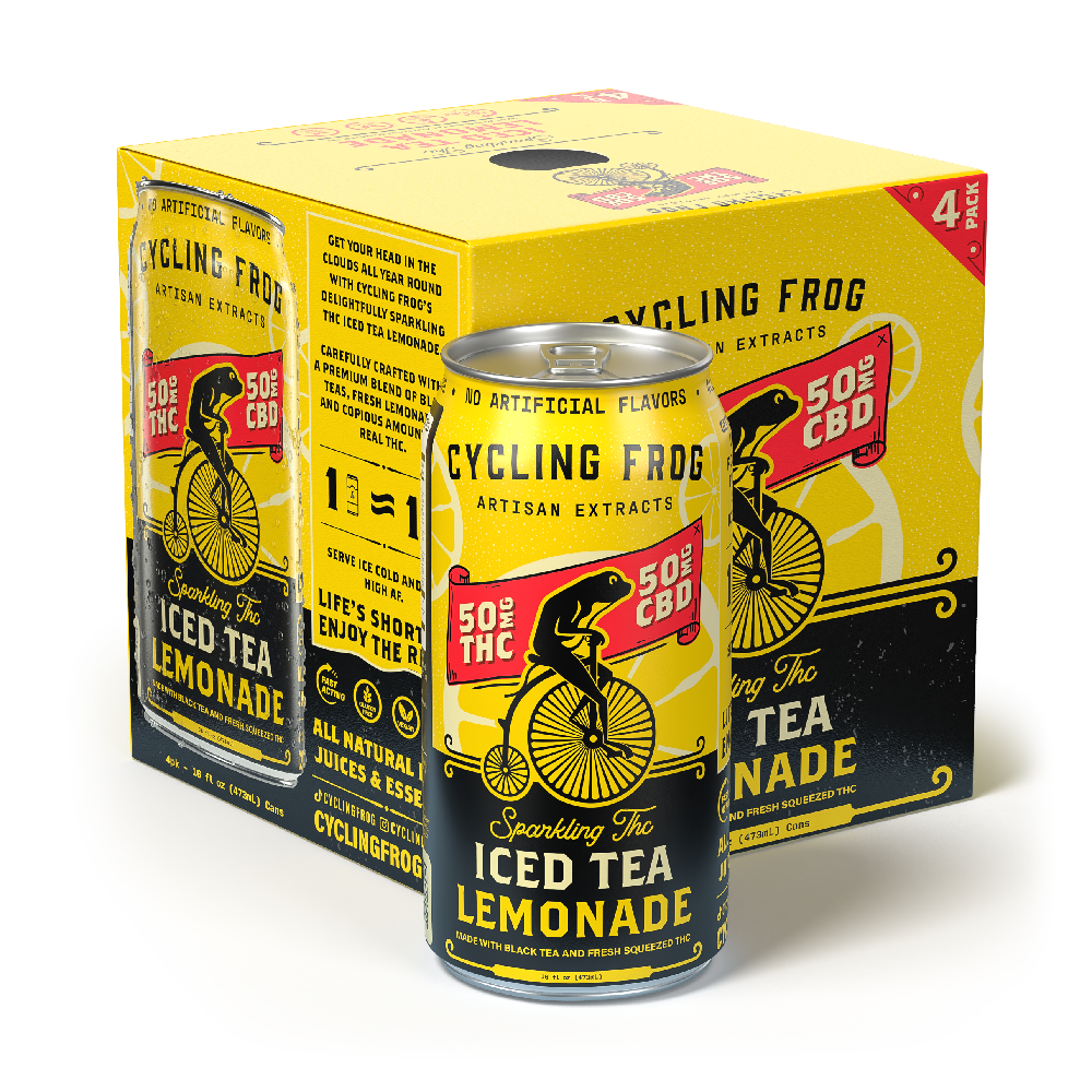 Cycling Frog Sparkling THC Iced Tea Lemonade (4-pack)