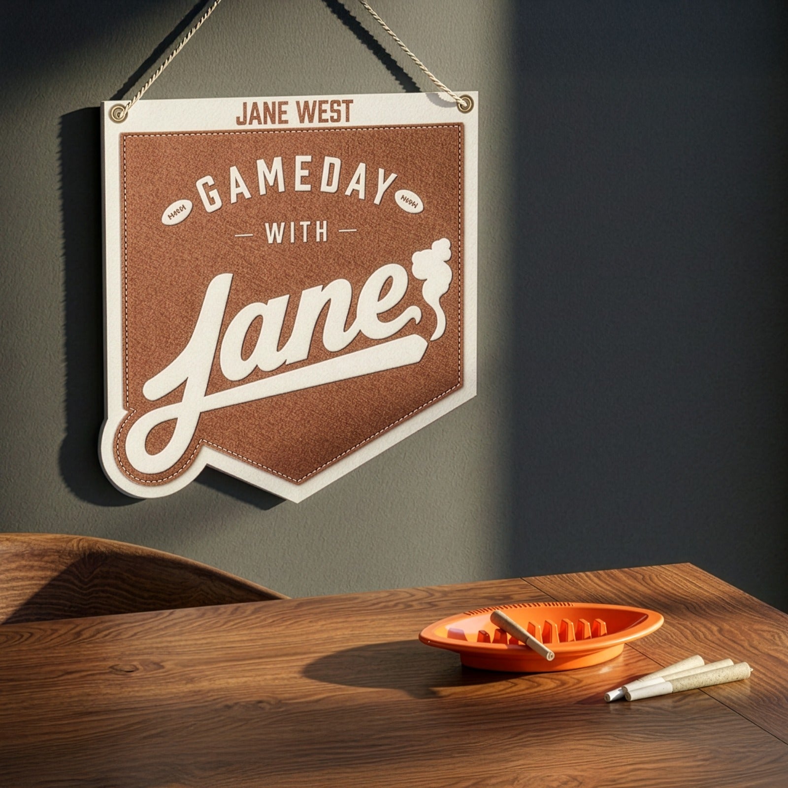 Gameday With Jane West | Football Ashtray | Black (18-Pack)