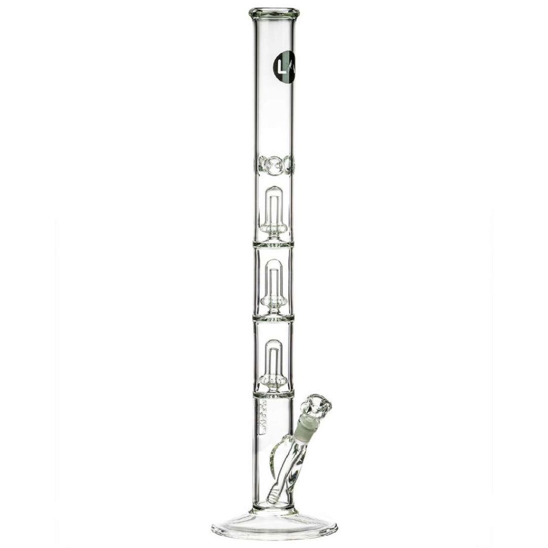 LA Pipes 26" 5mm Thick Triple Showerhead Straight Tube Bong
