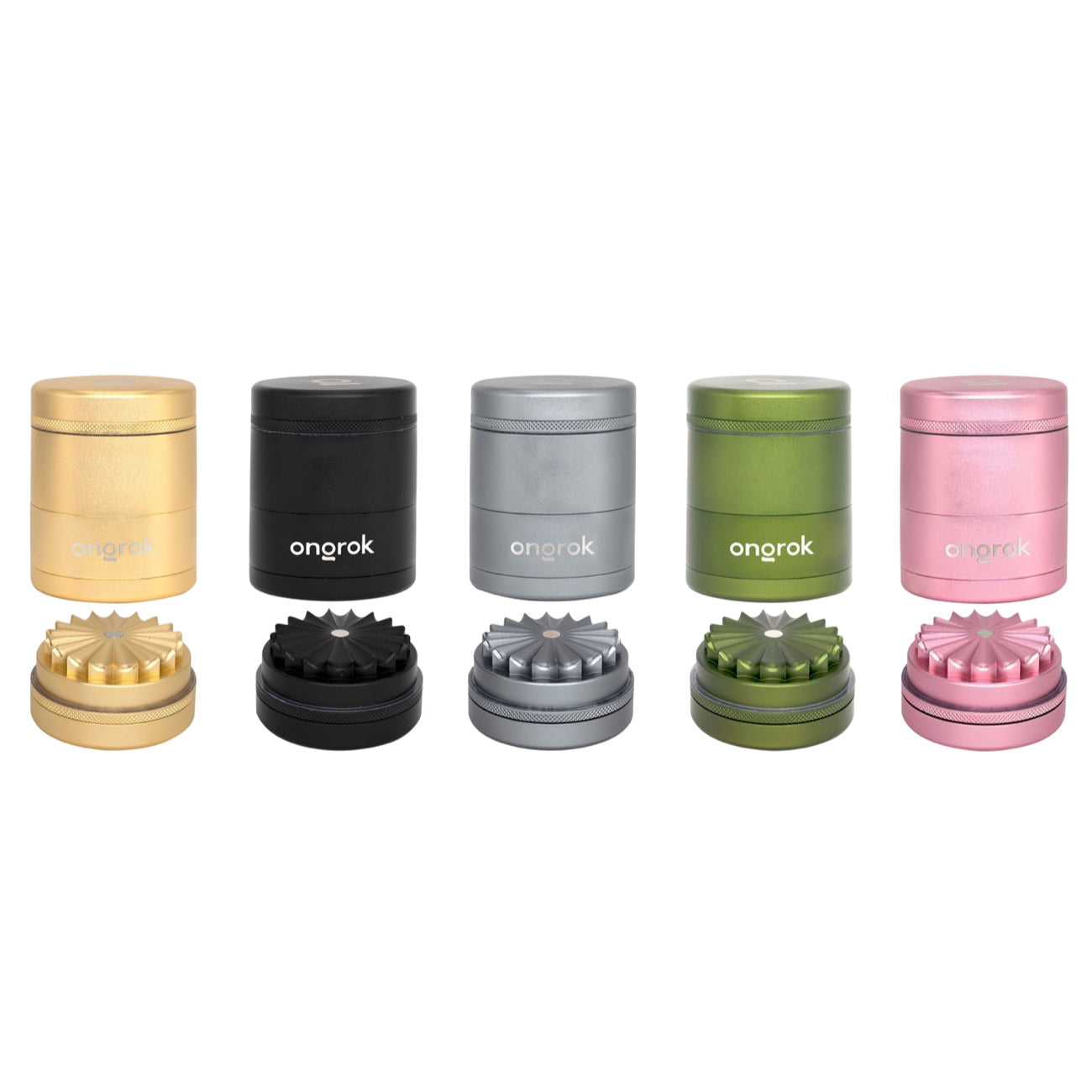ONGROK 2.5" Flower Petal Toothless Grinder