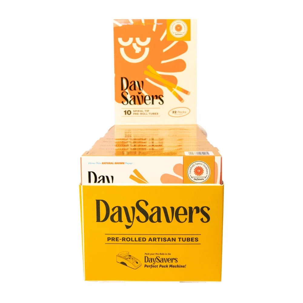DaySavers Wholesale 84mm Artisan Tubes Natural 10 Pack 22 Count Display