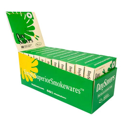DaySavers Wholesale 84mm Hybrid Hemp Wraps Green 10 Pack 22 Count Display