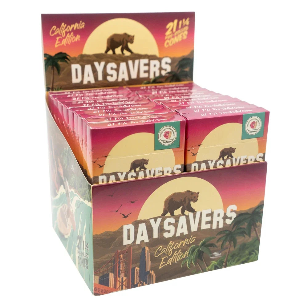 DaySavers Wholesale Half Gram Cones California 21 Pack 20 Count Display