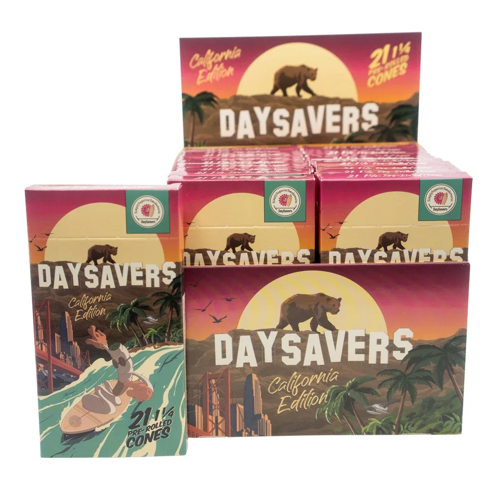 DaySavers Wholesale Half Gram Cones California 21 Pack 20 Count Display