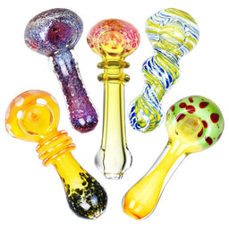 Fancy Worked Spoon Pipe | 3.25" to 3.5" | Assorted Styles | 40ct Bundle
