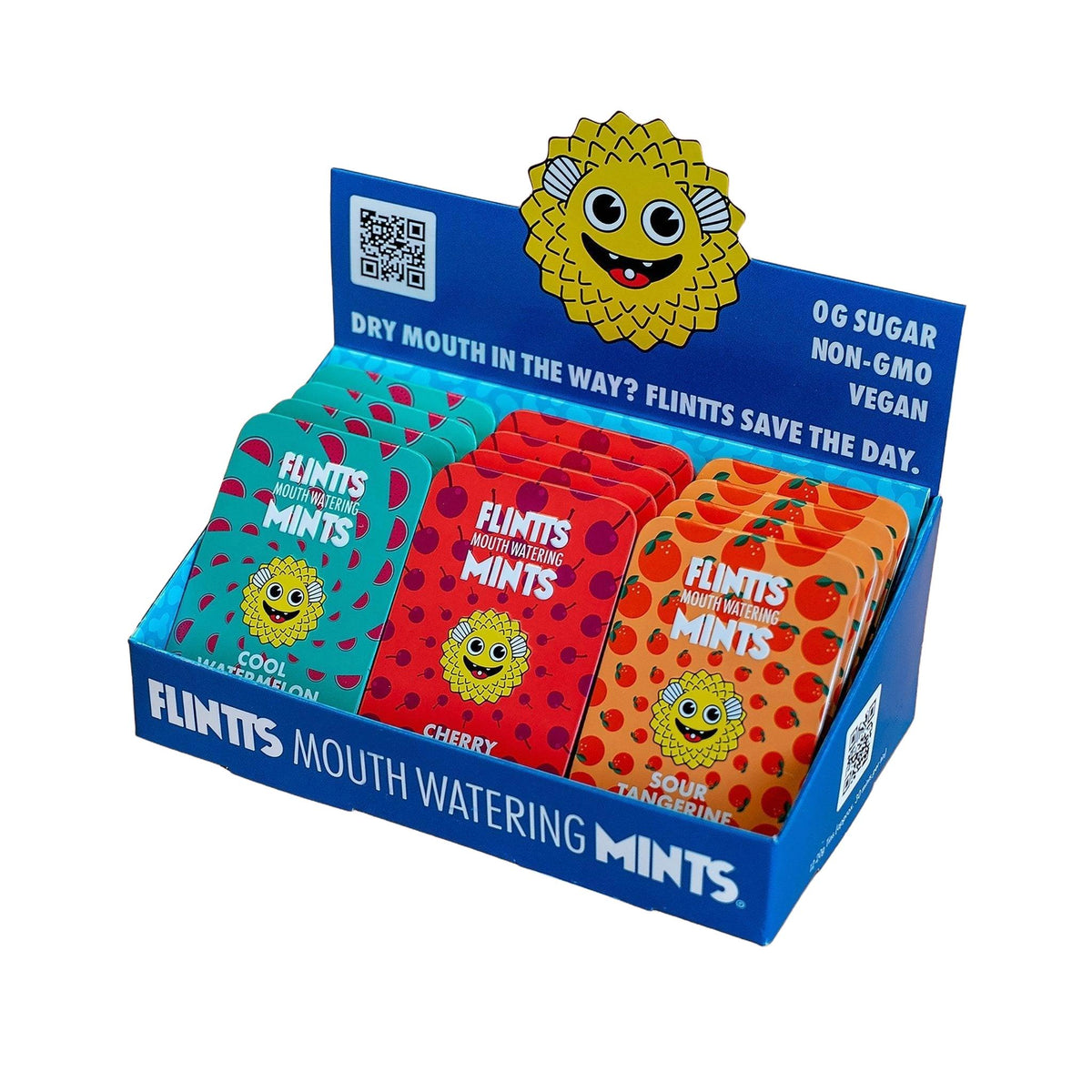 Flintts Mints Wholesale POP Display Mild Flavors