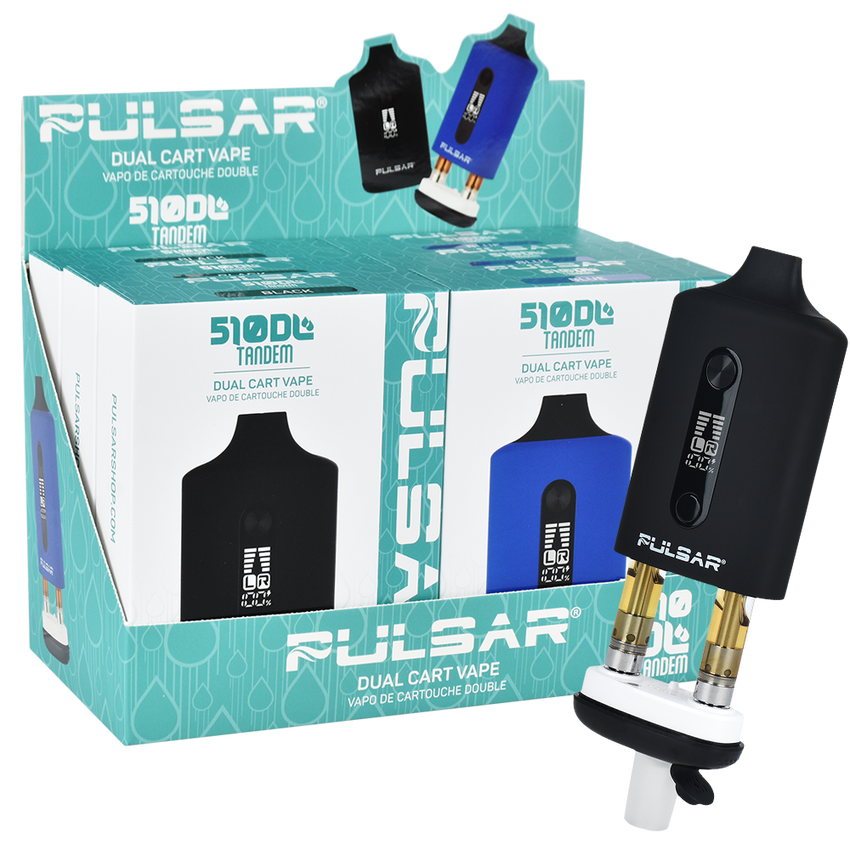 Pulsar 510 DL Tandem Dual Cart Vaporizer | 6ct Display