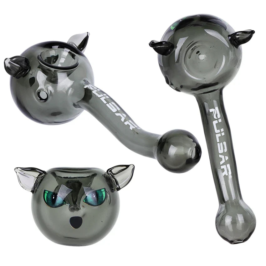 Pulsar Black Cat Glass Hand Pipe Bundle