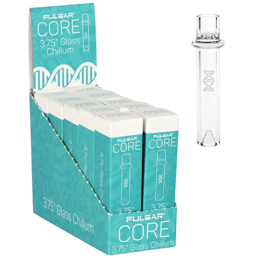 Pulsar CORE 3.75” Glass Chillum Pipe | 10ct Display