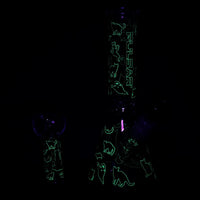 Pulsar Superstitious Kitty Glow Bong Hand Pipe Bundle