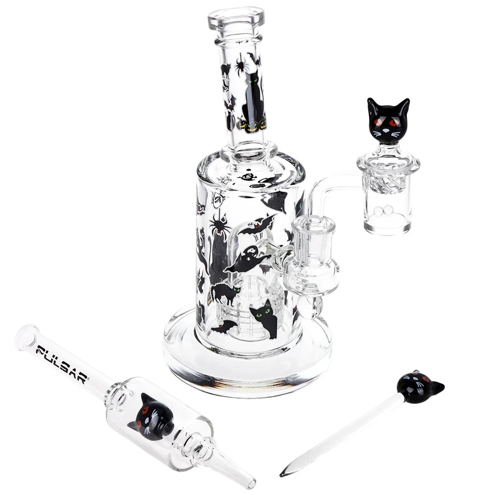 Pulsar Superstitious Kitty Glow Dab Rig Kit
