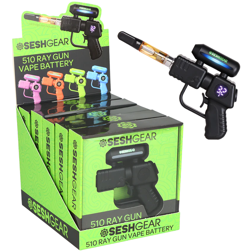 SeshGear Ray Gun 510 Vape Battery | Assorted 5ct Display