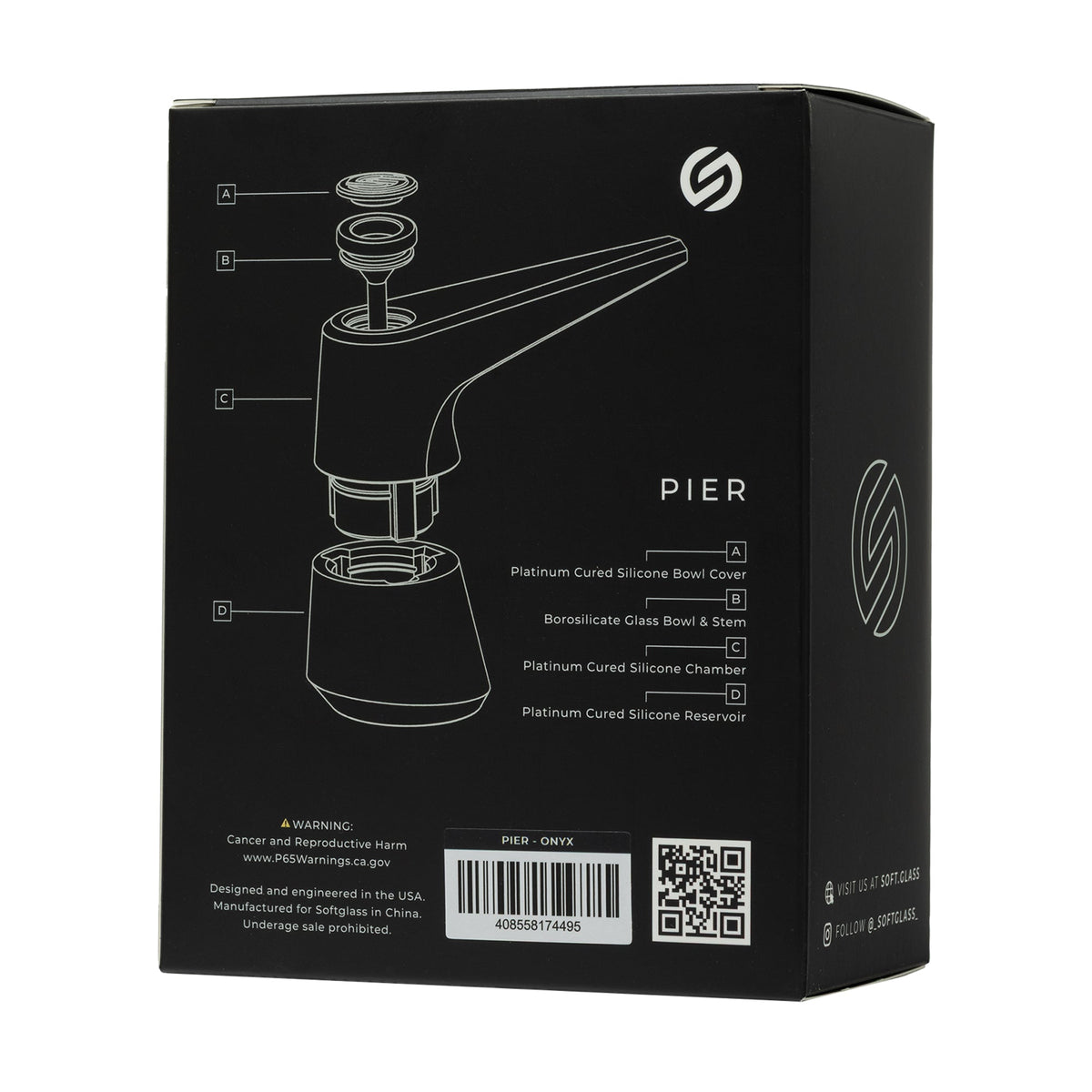 Softglass Pier indestructible bubbler Pipe
